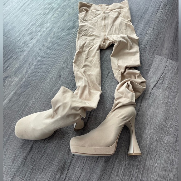 Pantalones Platform Boots - Natural/Nude - Picture 6 of 7